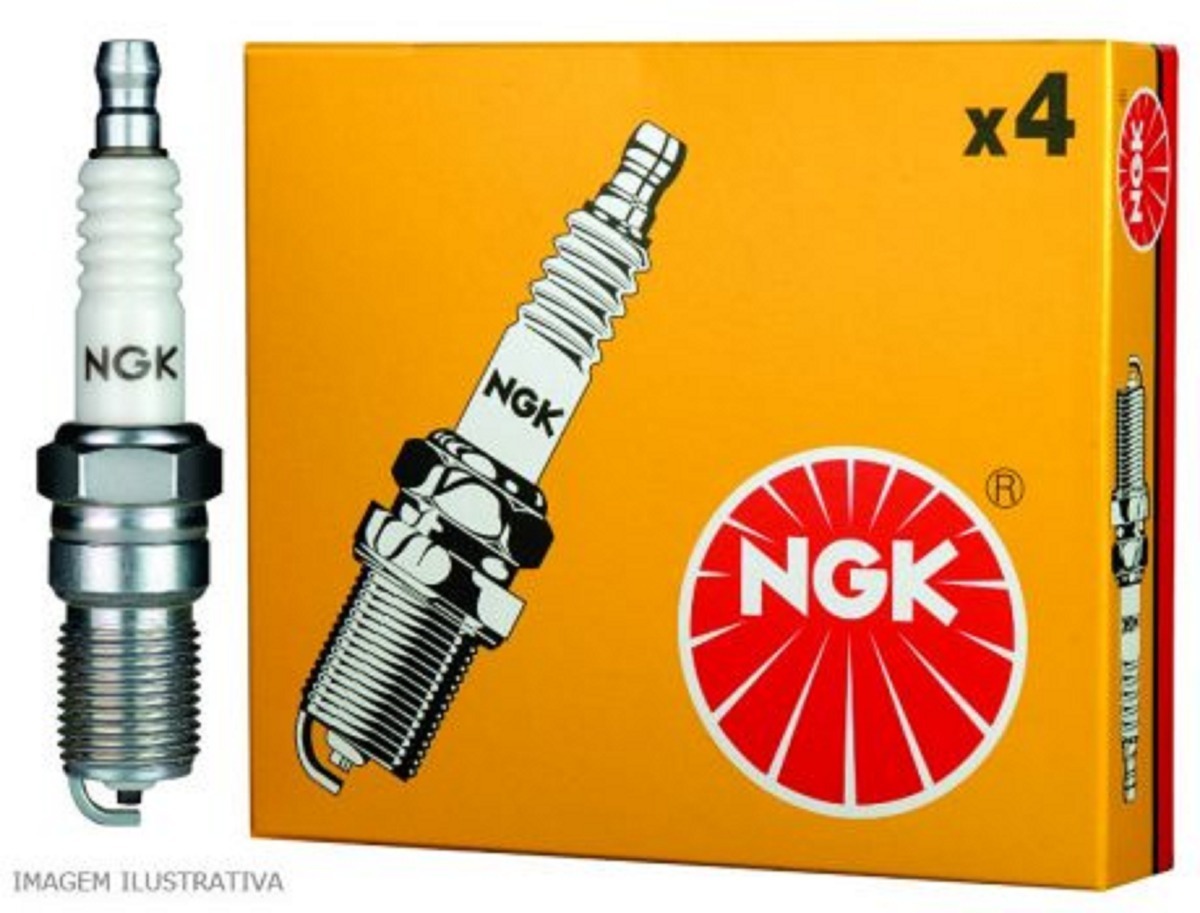 Jogo De Velas Igniçao Corsa Celta 1.0 Vhc Flex Ngk Br8es - Imagem 2