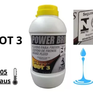 Fluido Oleo De Freio Dot 3 Dot3 Alta Temperatura 500ml Power