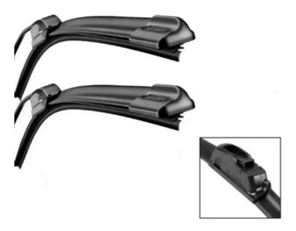 Palheta Limpador Parabrisa Silicone Par Gancho Dianteira