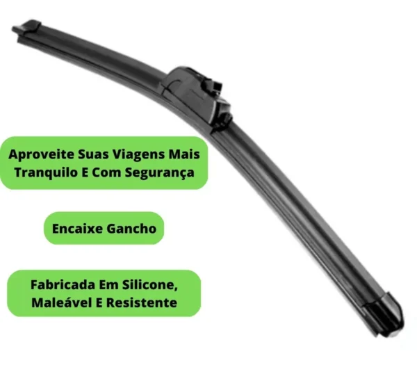 Palheta Limpador Parabrisa Silicone Par Gancho Dianteira - Image 4